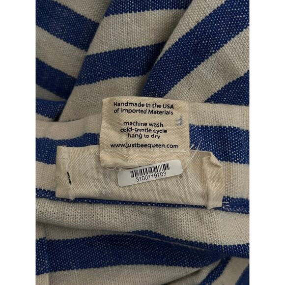 Just Bee Queen Tulum Dress Linen/Cotton Size S Ruched Design and Tassel Accents - Picture 13 of 13